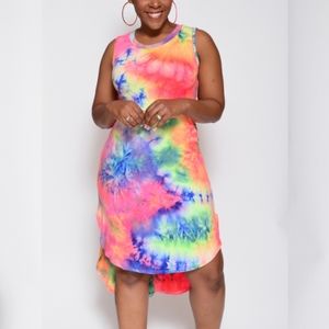 Tie Die Midi Dress